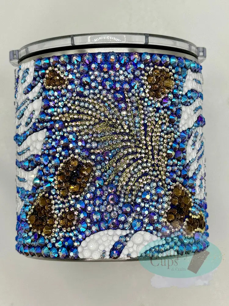 12Oz Tropical Rhinestone Lowball Tumbler Tumblers