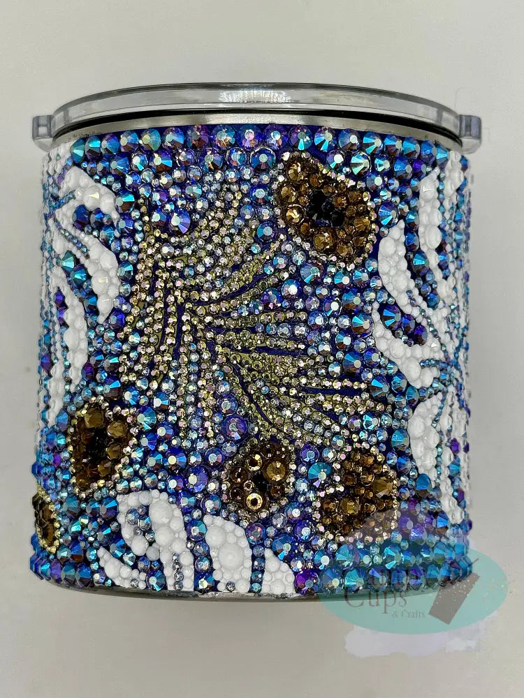 12Oz Tropical Rhinestone Lowball Tumbler Tumblers