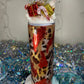 20Oz Candy Cane Lane Straight Skinny Plus Tumbler W/ Screw On Sliding Lid Topper Straw Tumblers