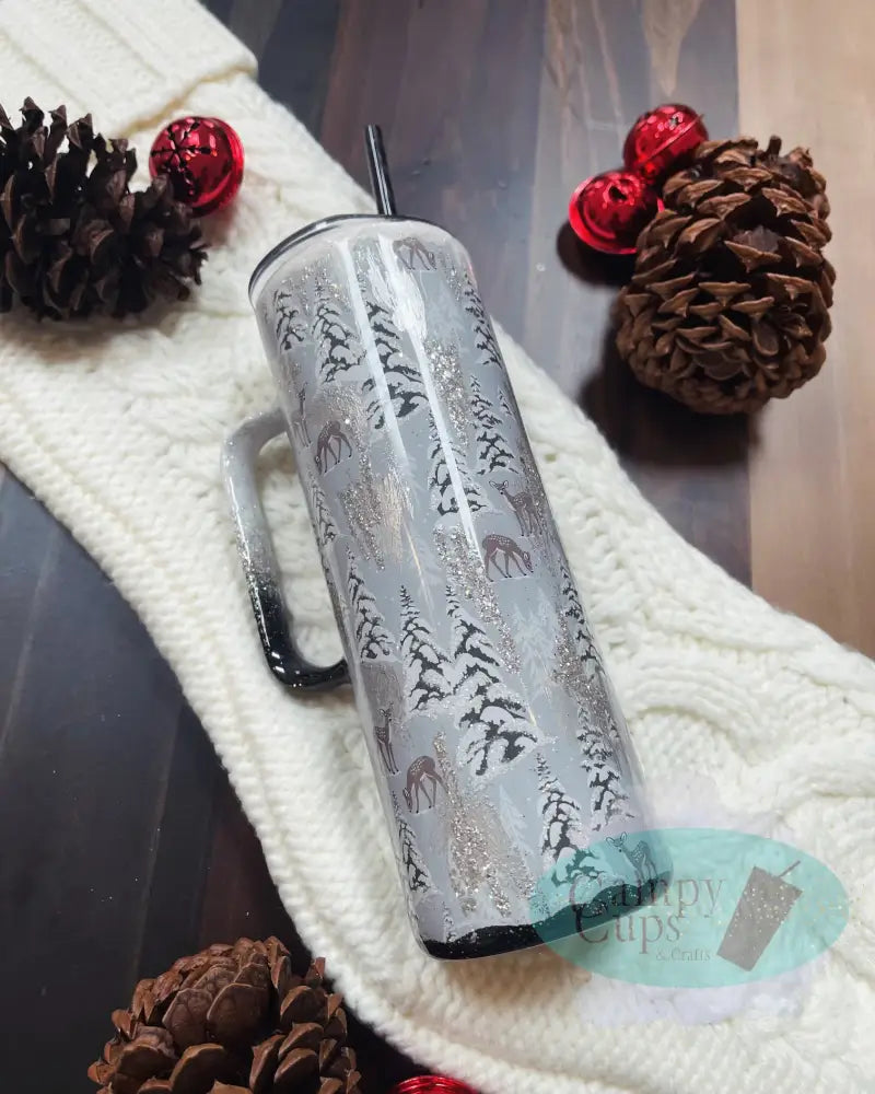 20Oz Distressed Winter Scene Tumblers