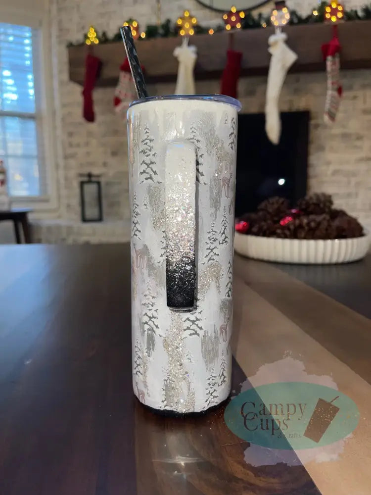 20Oz Distressed Winter Scene Tumblers