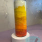 20Oz Straight Skinny Fall Ombre Alcohol Ink Cup Tumblers