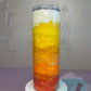 20Oz Straight Skinny Fall Ombre Alcohol Ink Cup Tumblers