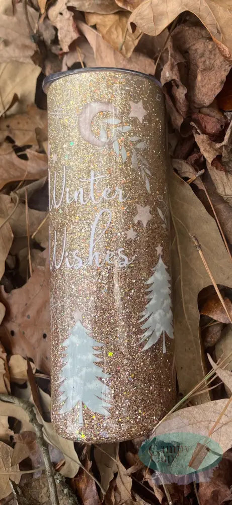 20Oz Straight Skinny Winter Wishes Tumbler Tumblers