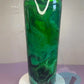 22Oz Slim Malachite Alcohol Ink Cup Tumblers