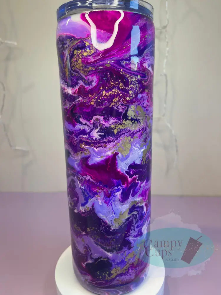 30Oz Skinny Purple Rain Cup Tumblers