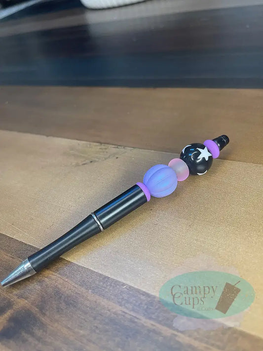 Black & Purple Beaded Pen Accessories